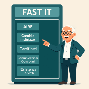 Fast it per i pensionati residenti all'estero e guida AIRE.