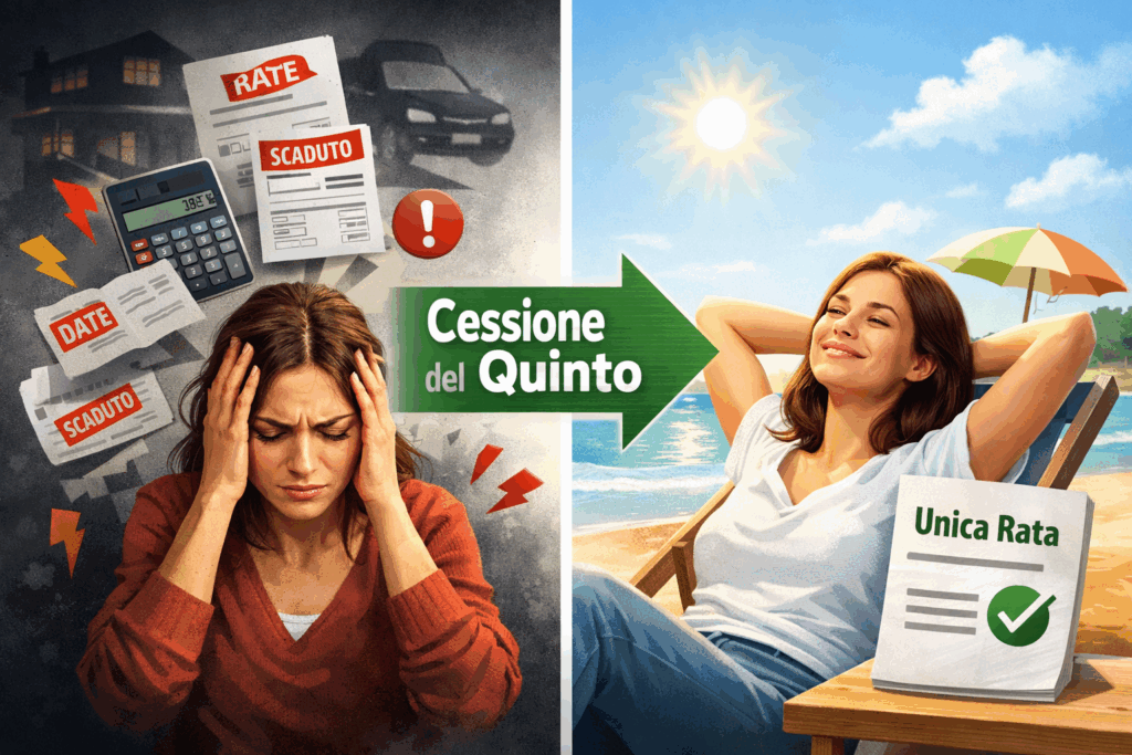 unisci le rate dei tuoi debiti con la cessione del quinto.