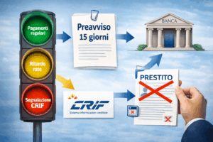 Il preavviso delle segnalazioni crif e sic, cosa dice la legge