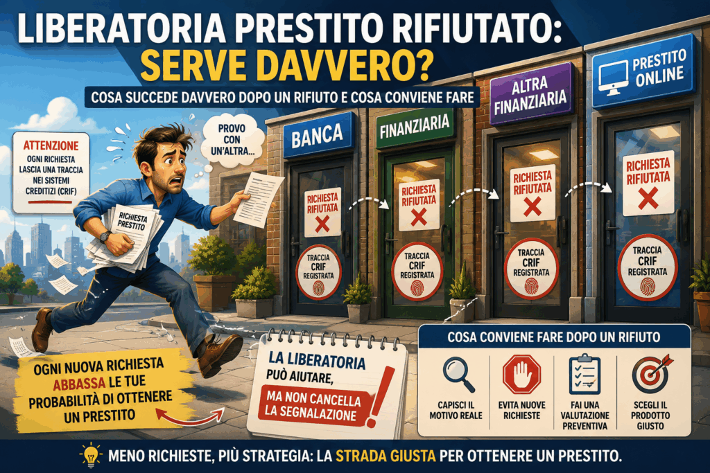 Liberatoria prestito rifiutato